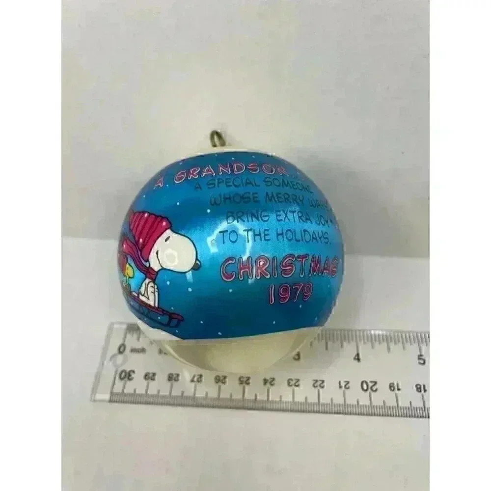 Vintage Hallmark Unbrakeable Satin Ornament Grandson Dated 1979